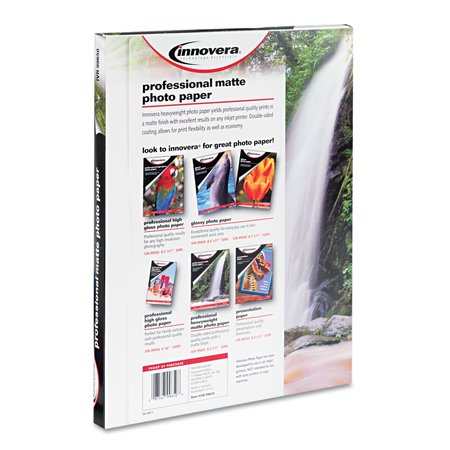 Innovera Heavyweight Photo Paper, 11 mil, 8.5 x 11, Matte White, PK50 IVR99650